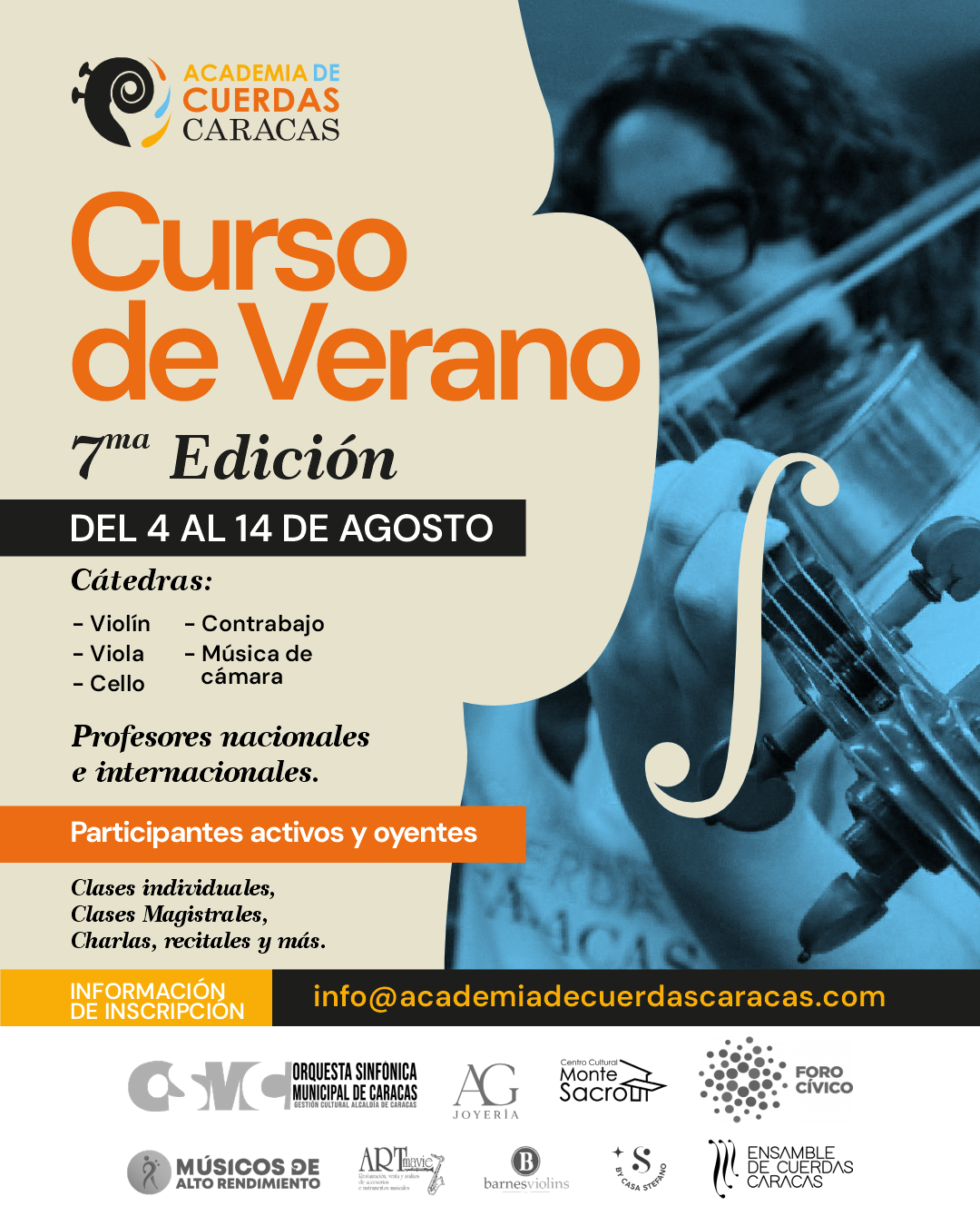 Curso de Verano de la Academia de Cuerdas Caracas.