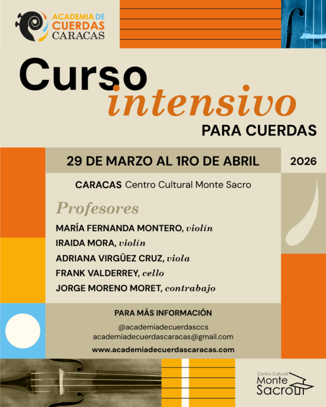 CURSO INTENSIVO DE CUERDAS 2026