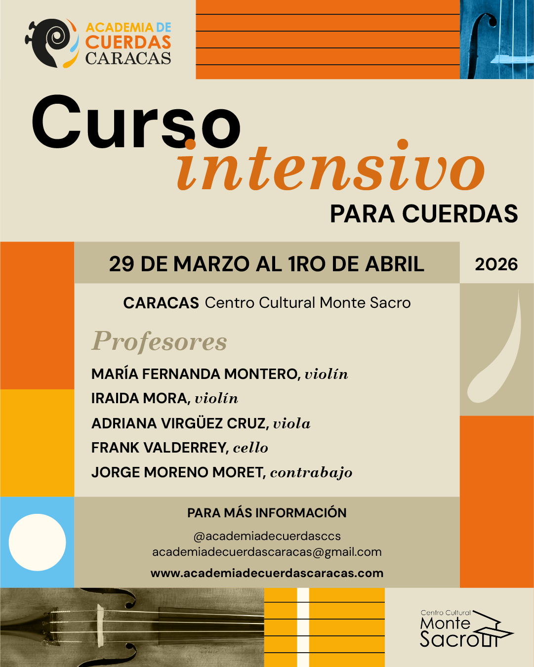 CURSO INTENSIVO DE CUERDAS 2026