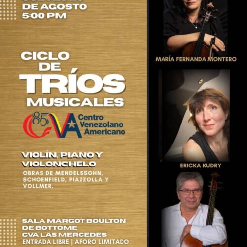 Ciclo de Tríos Musicales 2026 en el Centro Venezolano Americano